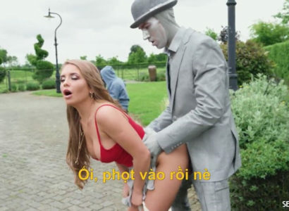 Làm tượng cũng không yên với cô em đĩ thõa Vietsub